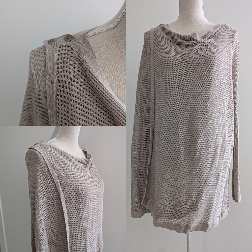 Nordstrom Open Knit Wrap Cardigan Sweater Sz S